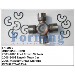 F5TZ-4635-A UNIVERSAL JOINT FN-5019 FOR 10-03 Ford Crown Victoria,Lincoln Town Car, Mercury Grand Marquis