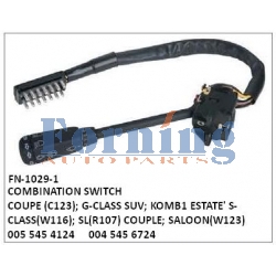 0055454124, 0045456724 COMBINATION SWITCH FN-1029-1 for COUPE (C123); G-CLASS SUV; KOMB1 ESTATE' S-CLASS(W116); SL(R107) COUPLE; SALOON(W123)