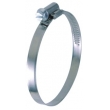 Non-Perforated Band Hose Clamp, Band Width 9, asymmetric housing  to DIN3017