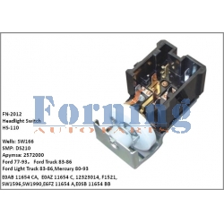 HS-110 HEADLIGHT SWITCH, FN-2012  for FORD FAIRMONT, COUGAR