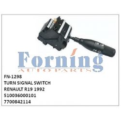 510036000101, 7700842114, TURN SIGNAL SWITCH, FN-1298 for RENAULT R19 1992